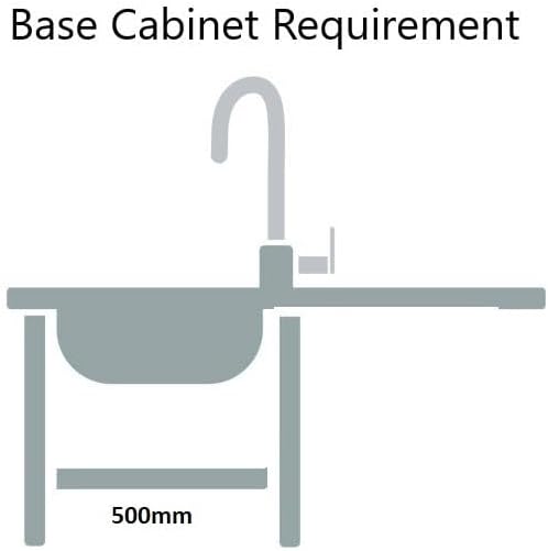 RUMO Aurora Nano Black Anthracite Stainless Steel Kitchen Sink 1.0 One Single Large Deep Bowl Reversible Drainer Inset Sinks with Waste Kit